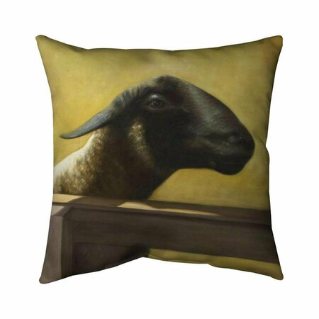BEGIN HOME DECOR 20 x 20 in. Young Ram-Double Sided Print Indoor Pillow 5541-2020-AN519